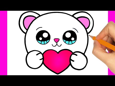 COMMENT DESSINER UN OURS POLAIRE KAWAII