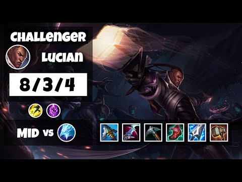 Lucian vs Anivia NA Challenger MID (8/3/4) - v11.16