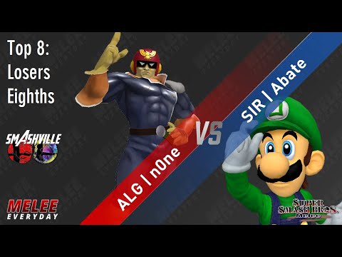 Smashville 7 - ALG | n0ne (Captain Falcon) vs. SIR | Abate (Luigi) - SSBM - Top 8 - Losers Eighths