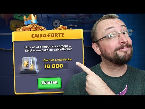 Resgatei o novo CAIXA-FORTE do Clash Royale antes da hora.