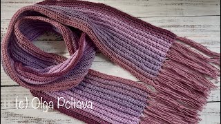 Single Crochets ONLY! Easy crochet scarf