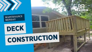 Mobile Home Deck Construction Process
