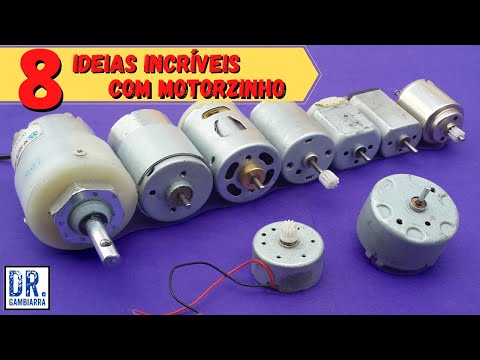 8 INVENÇÕES MALUCAS para fazer com MOTORZINHO (compilação) (invenções simples e legais 76)