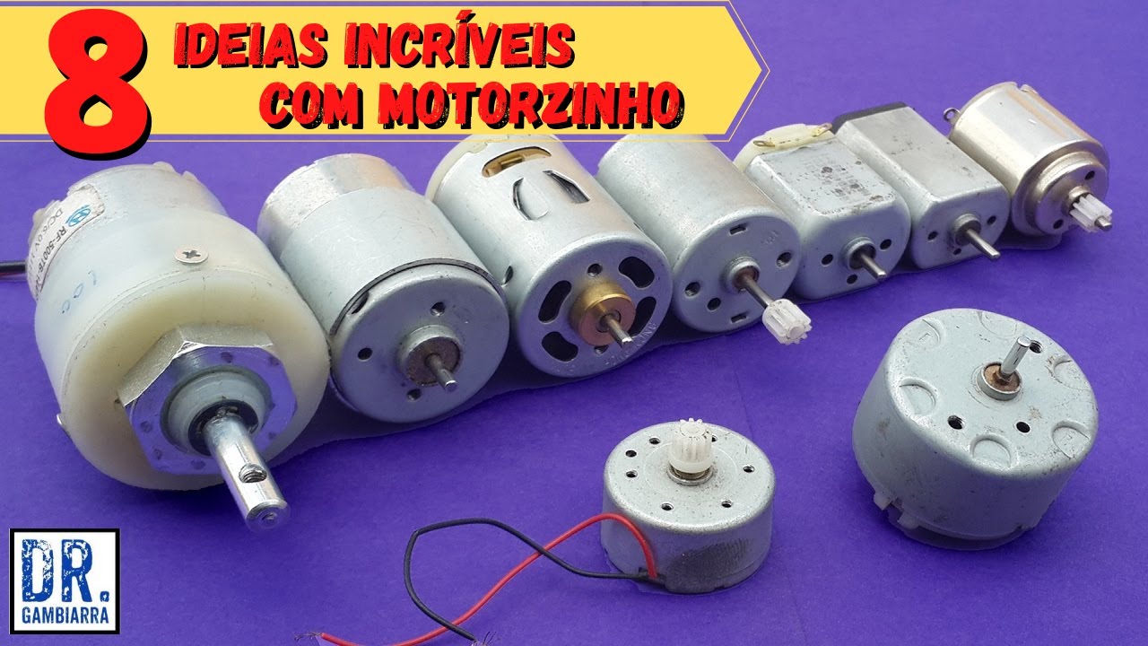 8 INVENÇÕES MALUCAS para fazer com MOTORZINHO (compilação) (invenções simples e legais 76)