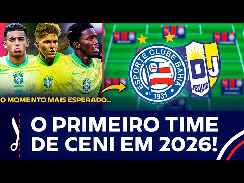 😳 "VAI TER ESTREIA!": LEIRO REVELA PROVÁVEL ESCALAÇÃO PARA BAHIA X JEQUIÉ!