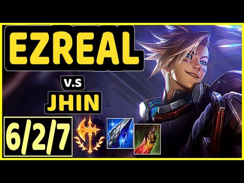 UZI (EZREAL) vs JHIN - 6/2/7 KDA BOTTOM ADC GAMEPLAY - KR Ranked GRANDMASTER