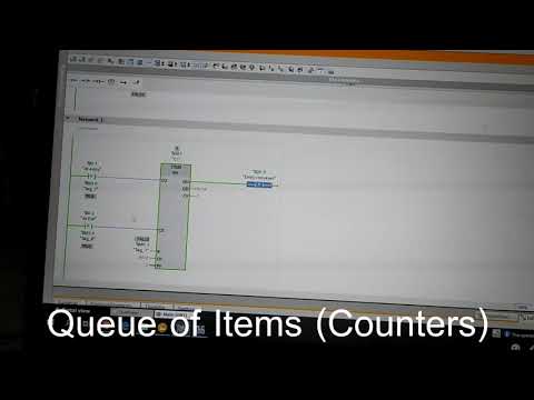 PLC-Queue of Items(Counters) (Factory I/O)