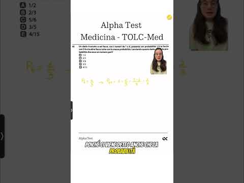 BatQuiz || UN DADO TRUCCATO A 6 FACCE, CON I NUMERI DA 1 A 6, PRESENTA CON PROBABILITÀ 1/3 LA..