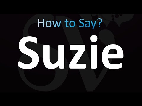 How to Pronounce Suzie (Correctly!)