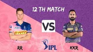 LIVE  RR vs KKR | IPL 2020 - 12th Match | Rajasthan Royals vs Kolkata Knight Riders