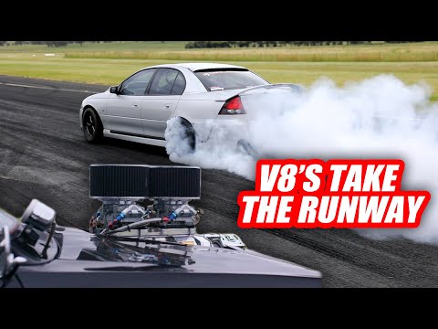 The Muscle Cars Thrash The Runway - 2021 Tuners Edge Runway Thrash