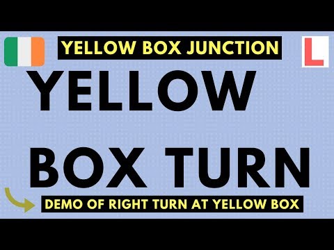 How to use a yellow box junction turning right