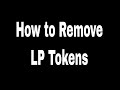 Pancake Swap Tutorial: How To Remove LP Tokens From Liquidity Pools