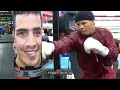 GERVONTA DAVIS BLASTING HEAVY BAG WITH LEO SANTA CRUZ'S FACE ON IT ONE WEEK AWAY FROM LEO FIGHT!