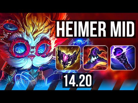 HEIMERDINGER vs CASSIOPEIA (MID) | 700+ games | EUW Diamond | 14.20