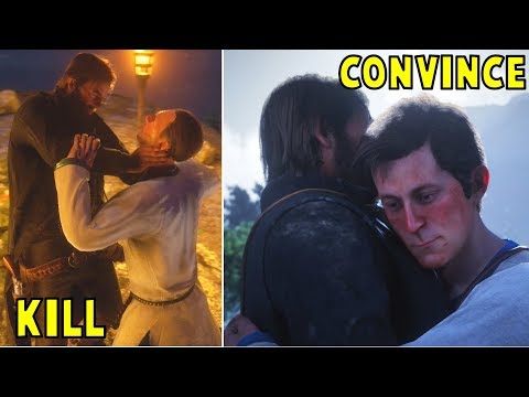 Arthur Spares vs Kills The Chelonian's Master -All Choices- Red Dead Redemption 2