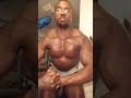 Pec Dance natural bodybuilder posing