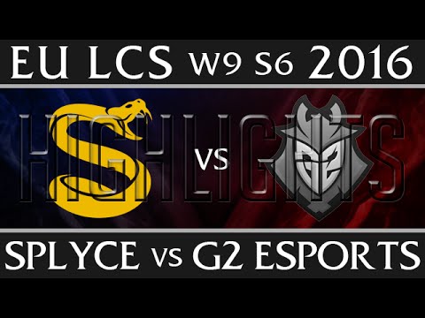 Splyce vs G2 Esports Highlights | EU LCS Week 9 Day 1 Spring 2016 S6 | SPY vs G2