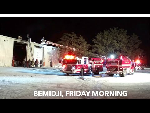 Early Friday Morning Fire Call In Bemidji, Minnesota