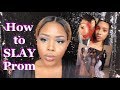 HOW TO SLAY PROM, Prom Baddie Makeup Tutorial, Taming Acne Prom Tips+Hacks|TiAnnaNicoleTV