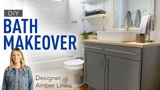 Blogger vs Builder Grade Bath: Amber Interiors