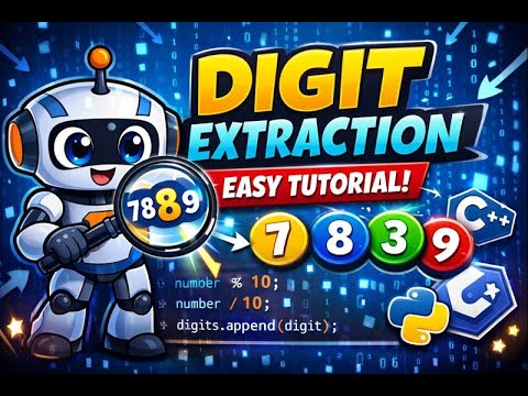 Digit Extraction Made Easy Programming Tutorial For Beginners Programming Computer Learning