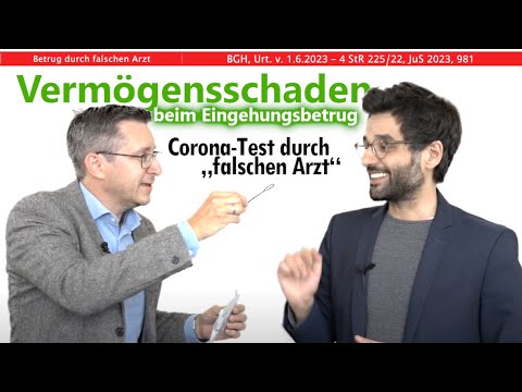 Financial loss in fraudulent inducement - Corona test by "fake doctor"