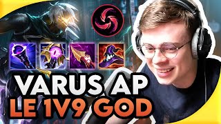 JE GAGNE MA LANE EN 1V2 ET J'ATOMISE LA GAME AVEC VARUS AP !