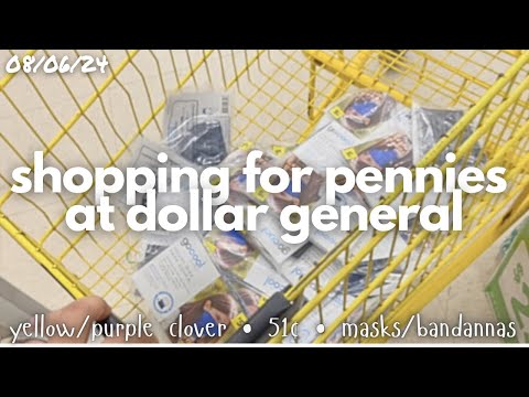 Shop with Me | Yellow Clover Pet, Purple Clover, Masks + Bandannas, Old + New Pennies, Shopping @ DG