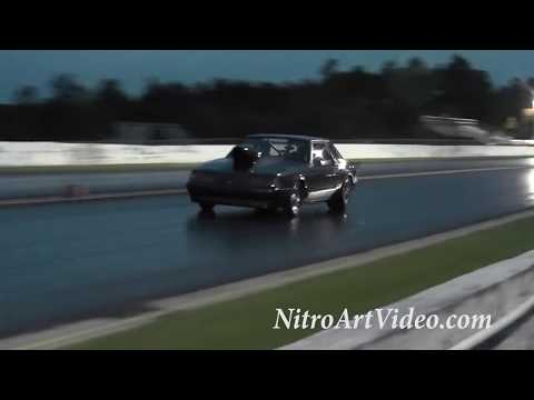 Nitrous Flames From The 1/8th Mile Marker Drag Racing House Of Hook