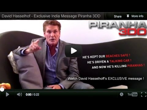 Piranha 3DD - David Hasselhoff's Exclusive Message to India