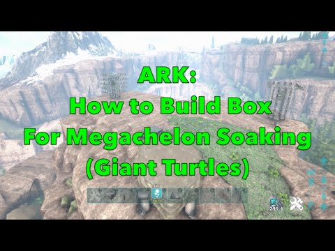 ARK: How to Build Box For Megachelon Soaking (Giant Turtles)