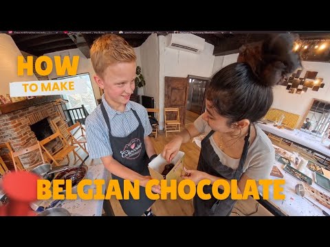 How To Make Belgian Chocolate 🍫 (Bruges Edition) #chocolate #bruges