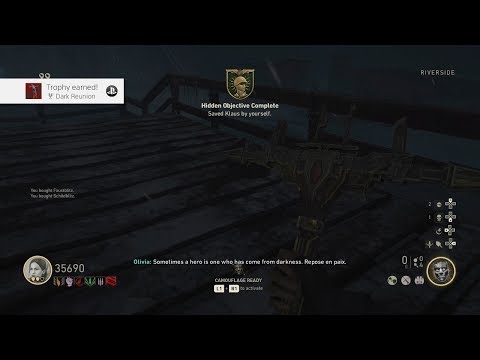 WW2 Zombies Solo Hardcore Easter Egg Gameplay Tutorial (The Final Reich)