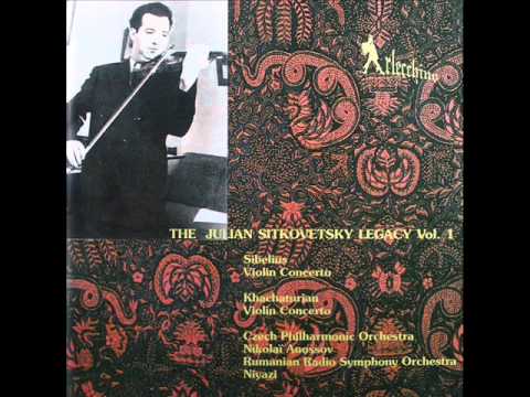 Julian Sitkovetsky plays Khachaturian Violin Concerto. 1 movement