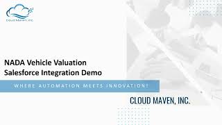 NADA Marine Vehicle Valuation Integration with Salesforce | Boat & Watercraft Lending Demo
