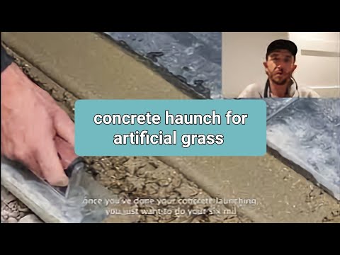how to make a concrete haunch for artificial grass - top tips