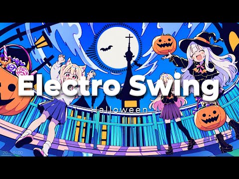 [ 𝐏𝐥𝐚𝐲𝐥𝐢𝐬𝐭 ]🎵Spooky Grooves in the Haunted Library🎵 / Electro Swing, Halloween Music🎵#ai