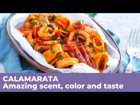 How to cook the best CALAMARATA - Traditional recipe from Campania