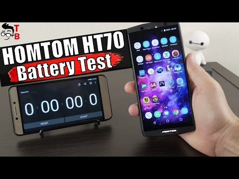 HOMTOM HT70 - Battery Drain Test and Charging Time