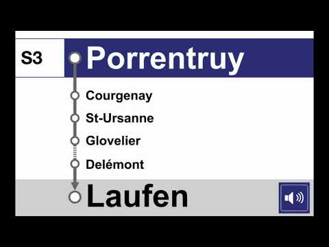 annonce CFF » S3 Bienvenue à Porrentruy à destination de Delémont | SLBahnen