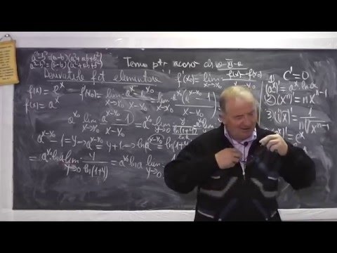 2/2 Lectia 891 Valoarea derivatei unei functii intr-un punct e limita a raportului incrementar CL 11