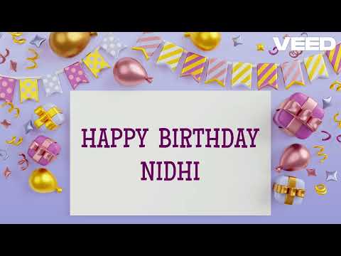 Happy Birthday Nidhi! 🎉 | A Joyful and Personalized Birthday Song