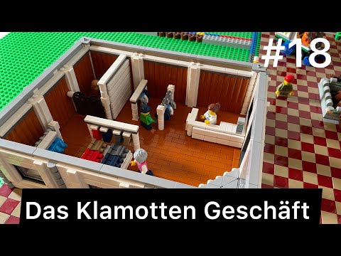 Bau meiner Lego Stadt - Teil 18 - Eine Stadt entsteht. Das Klamotten Geschäft