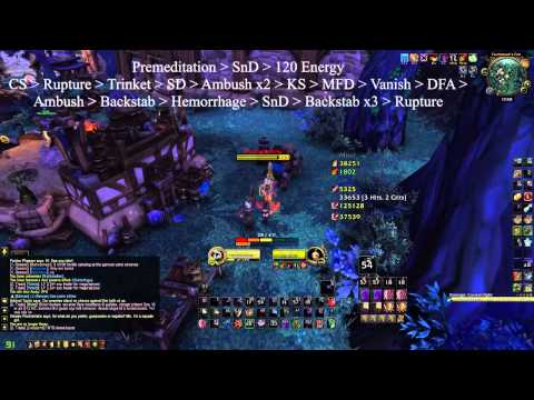 Subtlety Rogue Burst Guide & Duels (ONE SHOT MACRO GIVEAWAY) - Warlords of Draenor 6.2 PvP