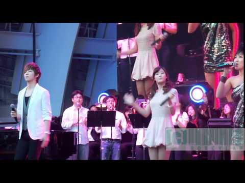 [FANCAM] Jay Park, U-KISS Soohyun, Secret Jieun, Sistar Hyorin Performing 110430