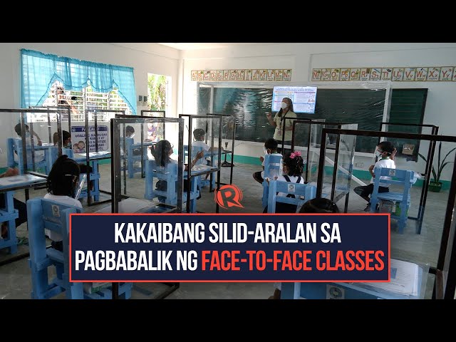 LOOK: Dry run of face-to-face classes at Pasig Elementary School