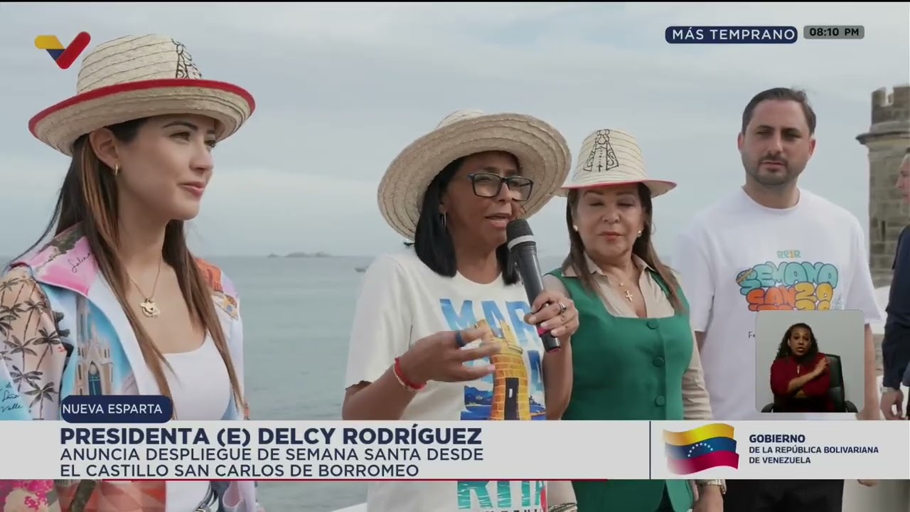 Delcy Rodríguez desde Margarita anuncia Despliegue de Semana Santa, 26 de marzo de 2026