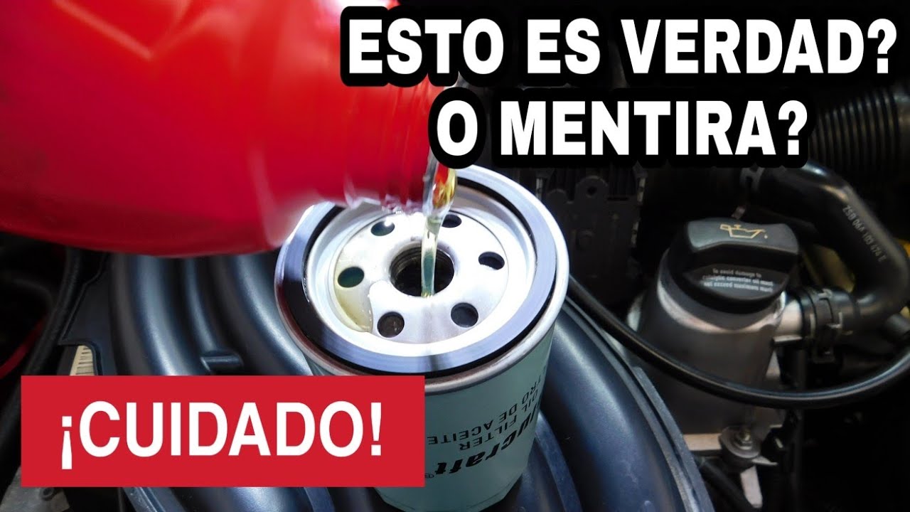HAZ ESTO ANTES DE PONER EL FILTRO DE ACEITE!!