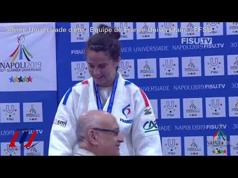 30ème Universiade d'été Naples 2019 -  Médaille d'argent Judo Gaëtane Deberdt  Judo 57kg